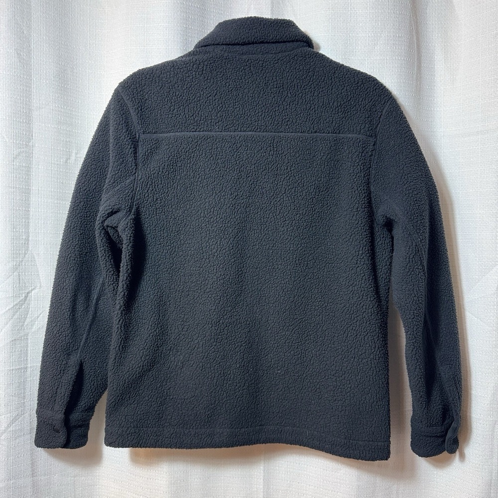 Mountain Hardwear Mens Small Black High Loft Fleece Shacket Snap Button Jacket - Picture 2 of 7